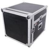 6U Vertical Rack Mount Flight Case with 10U Top for Mixer Combo Amp Rack