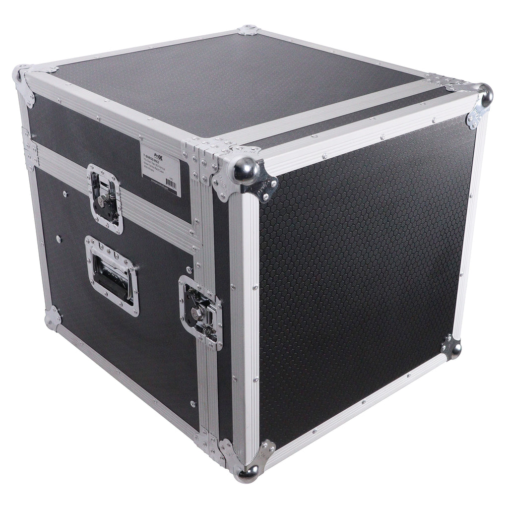 6U Vertical Rack Mount Flight Case with 10U Top for Mixer Combo Amp Rack
