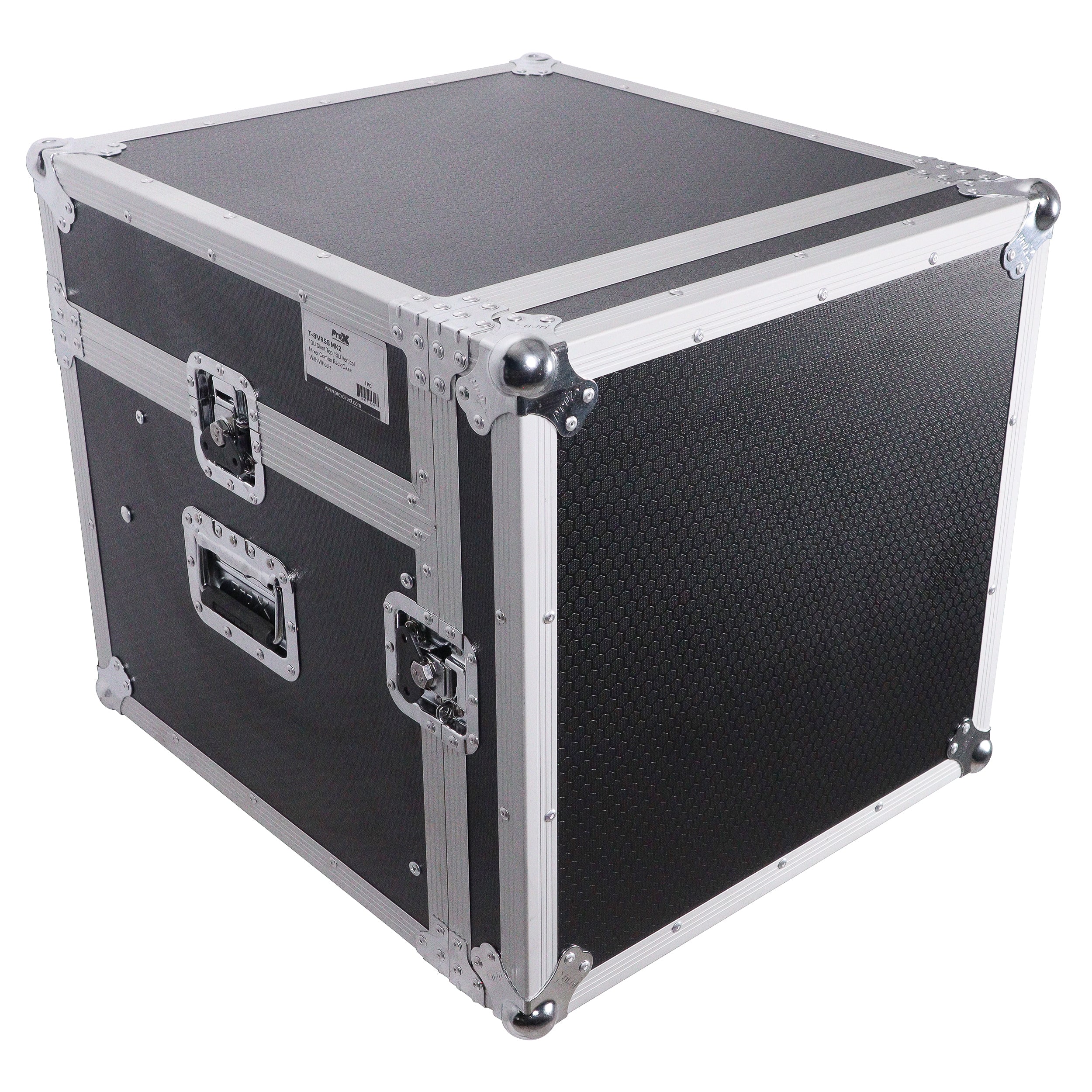 6U Vertical Rack Mount Flight Case with 10U Top for Mixer Combo Amp Rack