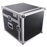 6U Vertical Rack Mount Flight Case with 10U Top for Mixer Combo Amp Rack