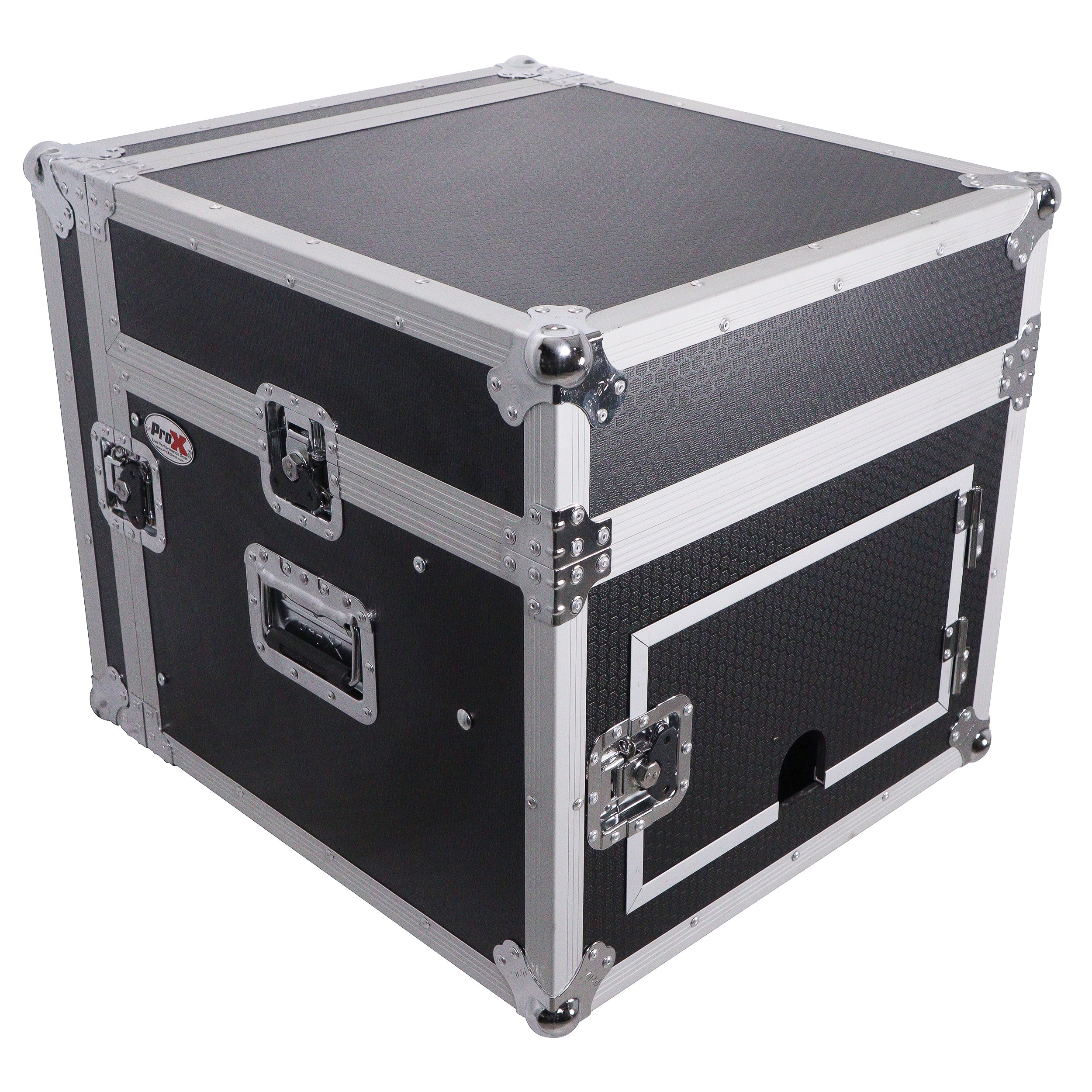 6U Vertical Rack Mount Flight Case with 10U Top for Mixer Combo Amp Rack