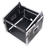 6U Vertical Rack Mount Flight Case with 10U Top for Mixer Combo Amp Rack