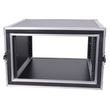 ATA Style 6U Rack Space Shockproof Amp Rack Mount Case 20 in. Depth with recessed handles