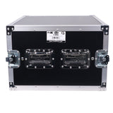 ATA Style 6U Rack Space Shockproof Amp Rack Mount Case 20 in. Depth with recessed handles