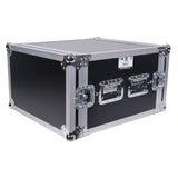 ATA Style 6U Rack Space Shockproof Amp Rack Mount Case 20 in. Depth with recessed handles