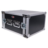 ATA Style 6U Rack Space Shockproof Amp Rack Mount Case 20 in. Depth with recessed handles