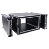 ATA Style 6U Rack Space Shockproof Amp Rack Mount Case 20 in. Depth with recessed handles