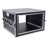 ATA Style 6U Rack Space Shockproof Amp Rack Mount Case 20 in. Depth with recessed handles