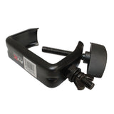 Light Duty Aluminum C Style M10 Clamp with Flat Thumbscrew for 2" Truss Tube Capacity 45 lbs Black Finish