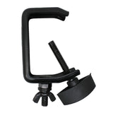 Light Duty Aluminum C Style M10 Clamp with Flat Thumbscrew for 2" Truss Tube Capacity 45 lbs Black Finish