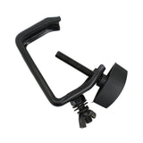Light Duty Aluminum C Style M10 Clamp with Flat Thumbscrew for 2" Truss Tube Capacity 45 lbs Black Finish