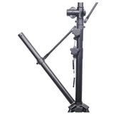 Height Adjustable DJ Lighting Stand with (2) Side Bars – adjusts up to 12 Ft Height
