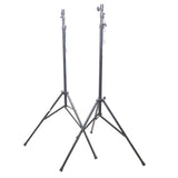 Set of (2) 9 Ft. Lighting Stand Package with T-Bars and Carrying Bag