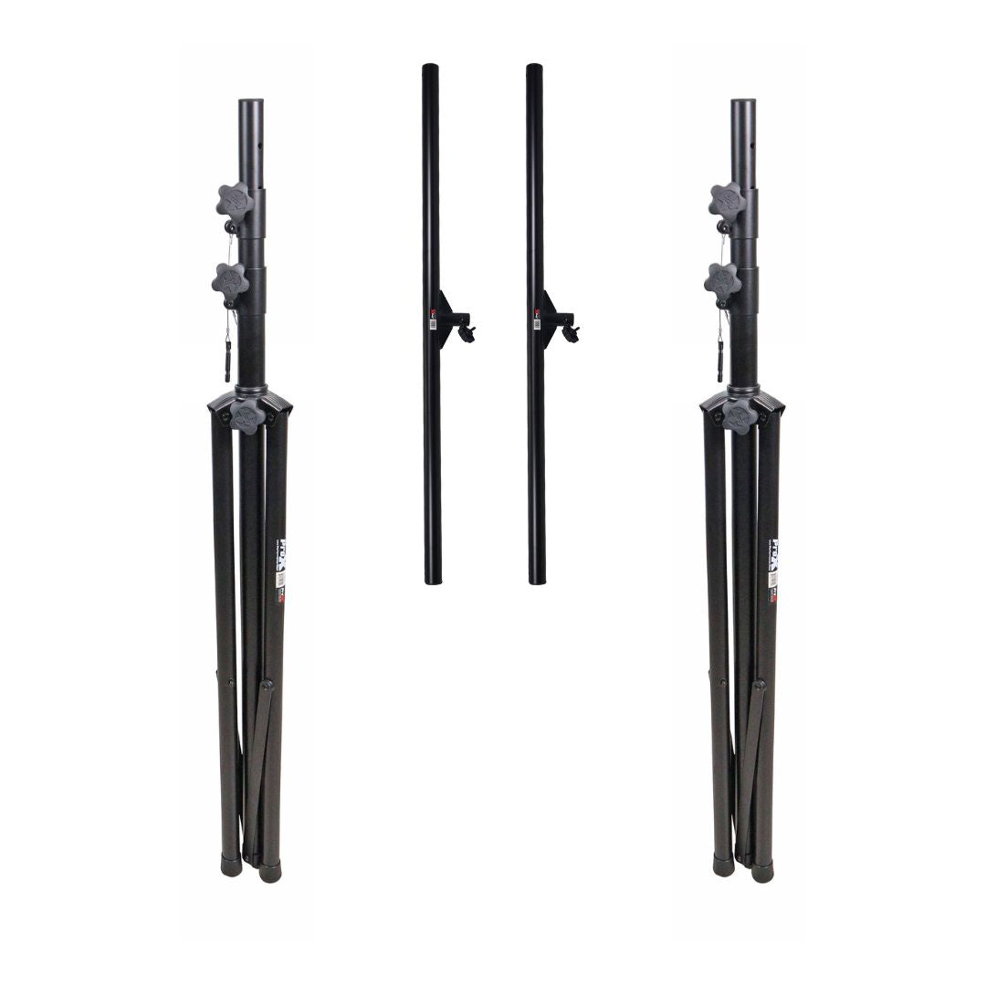 12 Ft Height Adjustable DJ Lighting Stand with (3) I-beam Sections – adjusts up to 12'H x 15'W