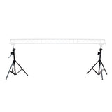 Set of (2) 8.5 Ft Crank Stands with T-Bars Supports Triangle Truss Segments for Stage and DJ Lighting