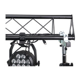 10-Feet Height Adjustable Portable Crank Lighting Stand System with included 2x T-Bars Triangle Truss for 5ft 10ft 15ft Width