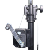 10-Feet Height Adjustable Portable Crank Lighting Stand System with included 2x T-Bars Triangle Truss for 5ft 10ft 15ft Width