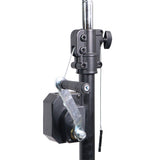 10-Feet Height Adjustable Portable Crank Lighting Stand System with included 2x T-Bars Triangle Truss for 5ft 10ft 15ft Width