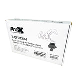 Set of (4) Quick 90º Folding Moving Head Clamp Adapters with T-C12 Truss Clamp 2 in. Diameter Black Finish - Max Load: 330 lbs