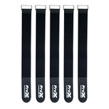 Pack of 5 Reusable 20" x 2" Cable Tie Strap with Velcro Hook and Adjustable Loop Fastener Cable Management