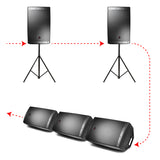 6' FT Dual Powerkon to XLR Dual Audio Combo Link Jumper Cable