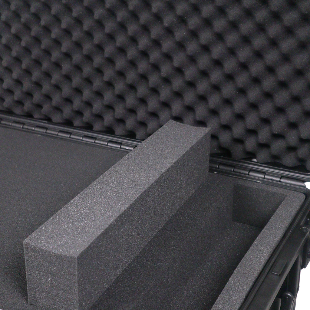 UltronX MEDIUM Water Resistant ABS Molded Portable Storage Case for Audio Camera Tactical includes cut pluck foam - 14x19x7.5