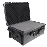 UltronX LARGE Water Resistant ABS Molded Portable Storage Case for Audio Camera Tactical includes cut pluck foam - 29x19x9 in.