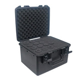 UltronX Plastic Water Tight Molded Travel Case Stores up to (16) Wireless and Wired Microphones