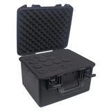 UltronX Plastic Water Tight Molded Travel Case Stores up to (16) Wireless and Wired Microphones