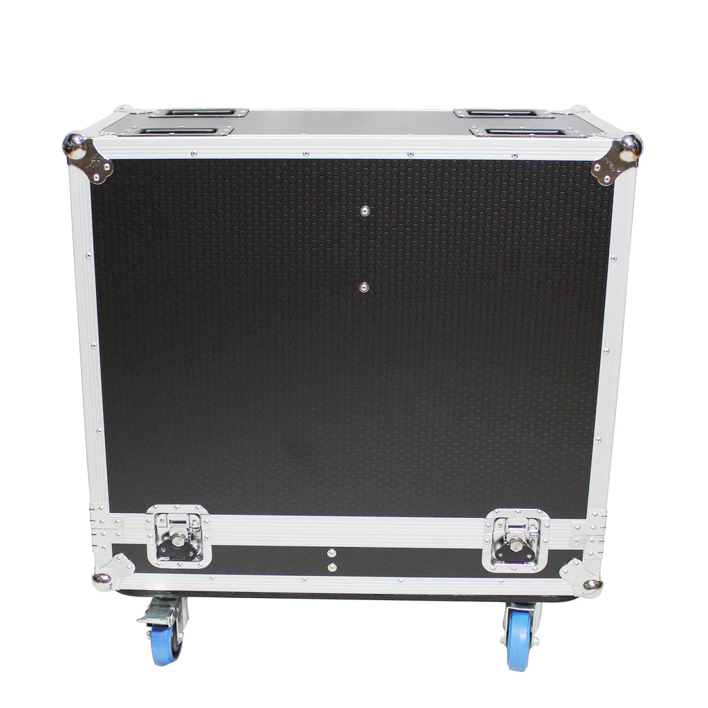 Dual ATA Style Speaker Flight Case for QSC KW122 Speakers Holds 2