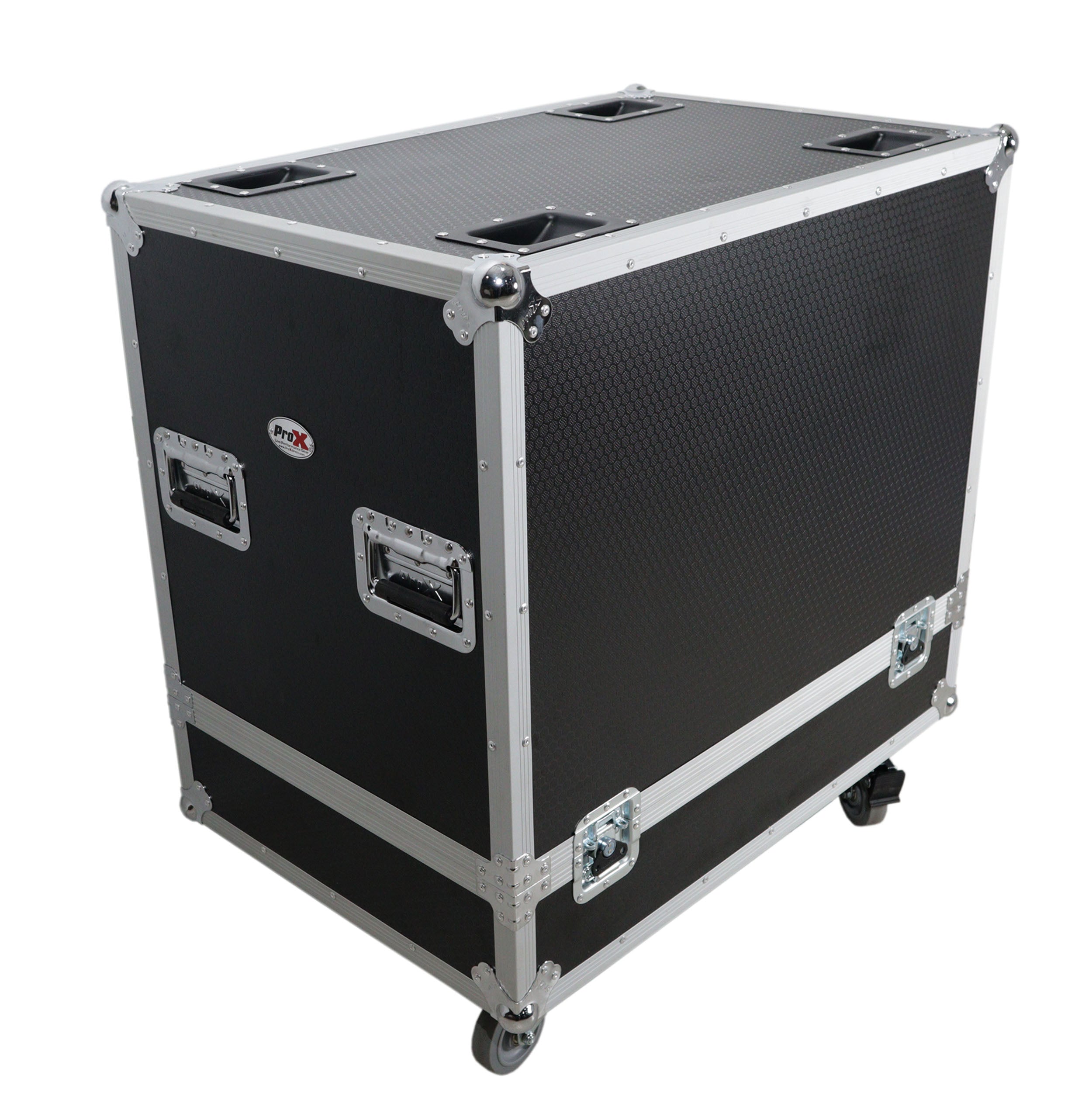 Universal Speaker Flight Case Fits 2x QSC LA112, FBT HORIZON VHA 112SN, Mackie DRM12A and more, 30x26x18 in.