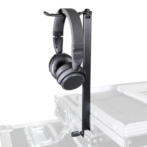 Headphone Pole Stand For Cases 12" Shaft with Rotating Hook