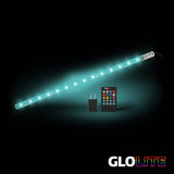 GLOLITE 20" RGB LED Accent Lighting Fixture Aluminum Body RF Remote Controlled USB Powered