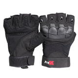 X-GRIPZ Hard Rubber Knuckle Fingerless Gloves - For Truss and Stage Performance