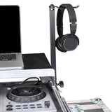 Headphone Pole Stand For Cases 12" Shaft with Rotating Hook