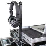 Headphone Pole Stand For Cases 12" Shaft with Rotating Hook