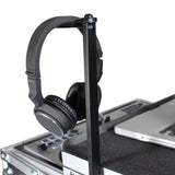 Headphone Pole Stand For Cases 12" Shaft with Rotating Hook