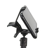 Mobi Buddy Hands Free Tablet Mobile Device Clip Kit DJ Cellphone holder Selfie Stick Table Stand Tripod Clamp and Case