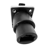 Single Ethernet Feed Through D-Series Panel Mount Jack Pass Through CAT6