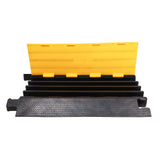 4-Channel Rubber Cable Protector Ramp Speed Bump Cover Indoor Outdoor – Supports up to 60 Tons