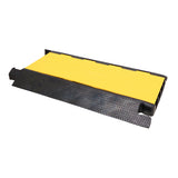 4-Channel Rubber Cable Protector Ramp Speed Bump Cover Indoor Outdoor – Supports up to 60 Tons