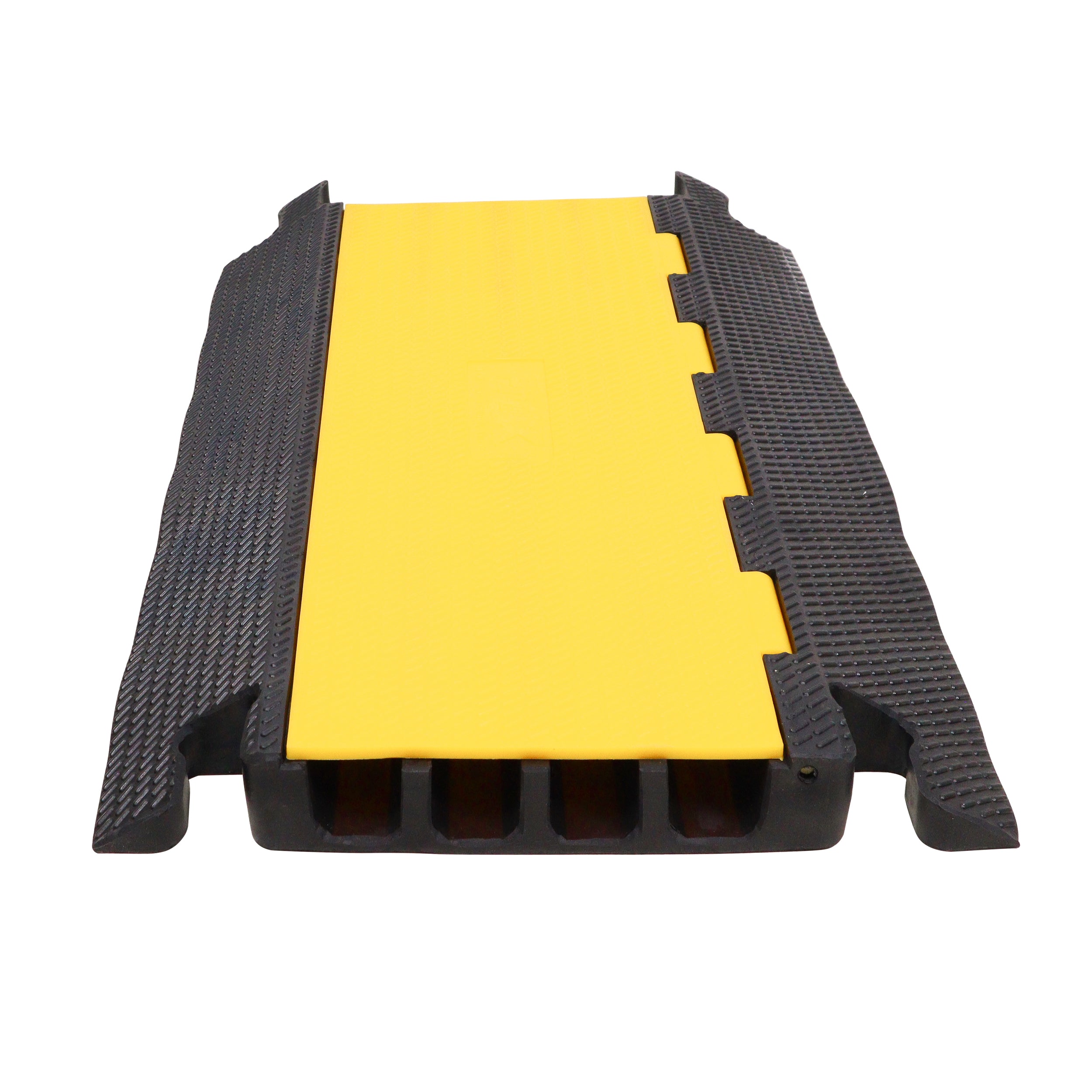 4-Channel Rubber Cable Protector Ramp Speed Bump Cover Indoor Outdoor – Supports up to 60 Tons