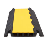 4-Channel Rubber Cable Protector Ramp Speed Bump Cover Indoor Outdoor – Supports up to 60 Tons
