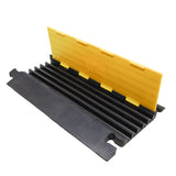 5-Channel Rubber Cable Protector Ramp Speed Bump Cover Indoor Outdoor – Supports up to 60 Tons