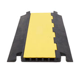 5-Channel Rubber Cable Protector Ramp Speed Bump Cover Indoor Outdoor – Supports up to 60 Tons