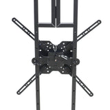 MESA MEDIA MK2 DJ Facade Table Workstation Includes TV Bracket Mount White & Black Scrims and Carry Bag