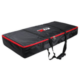 VISTA DJ Booth Facade Table Station with White and Black Scrim kit and Padded Travel Bag | Black Hardware
