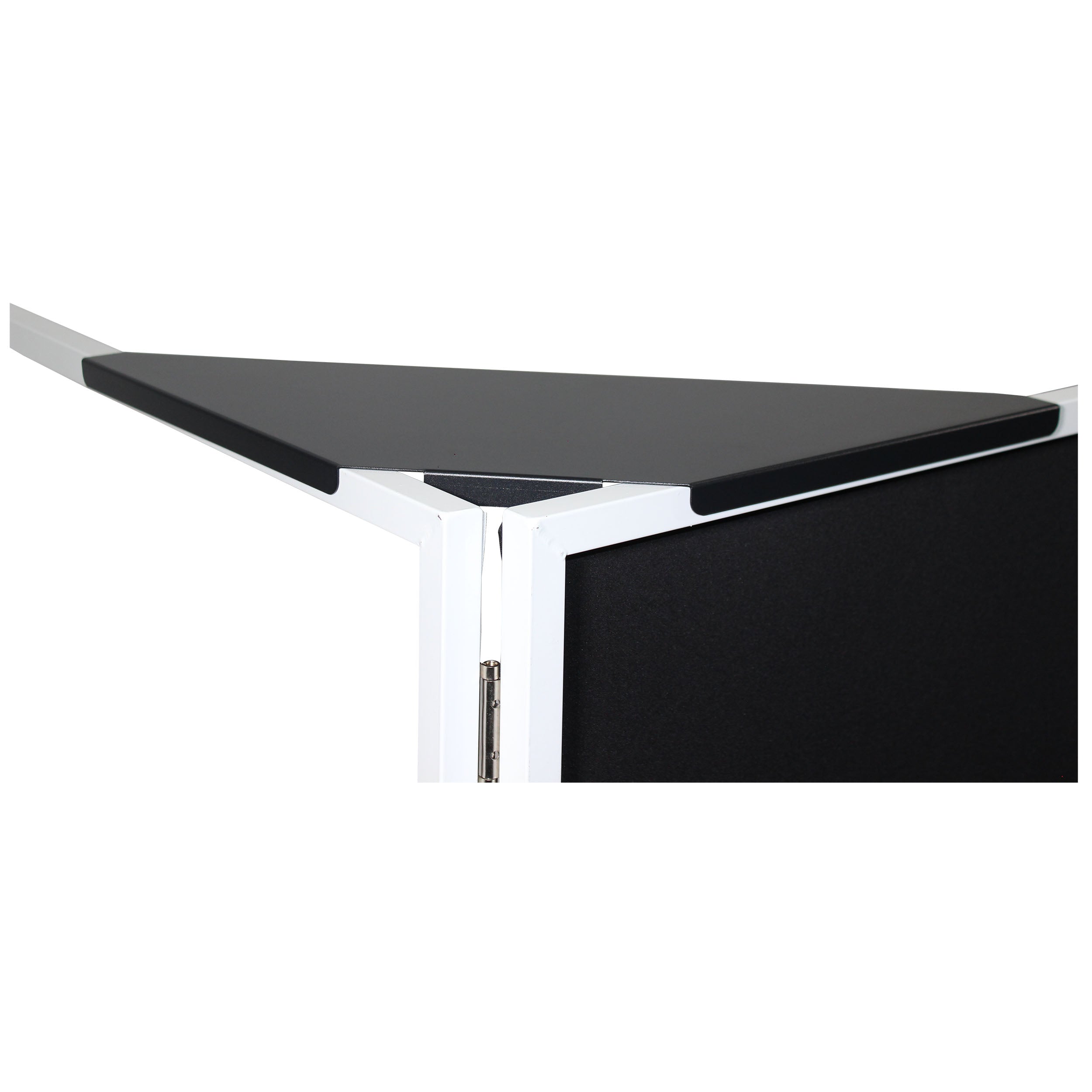 Universal Set of Corner Shelves for DJ Facades Black Finish