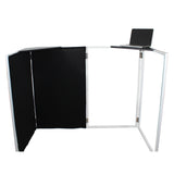 Universal Set of Corner Shelves for DJ Facades Black Finish