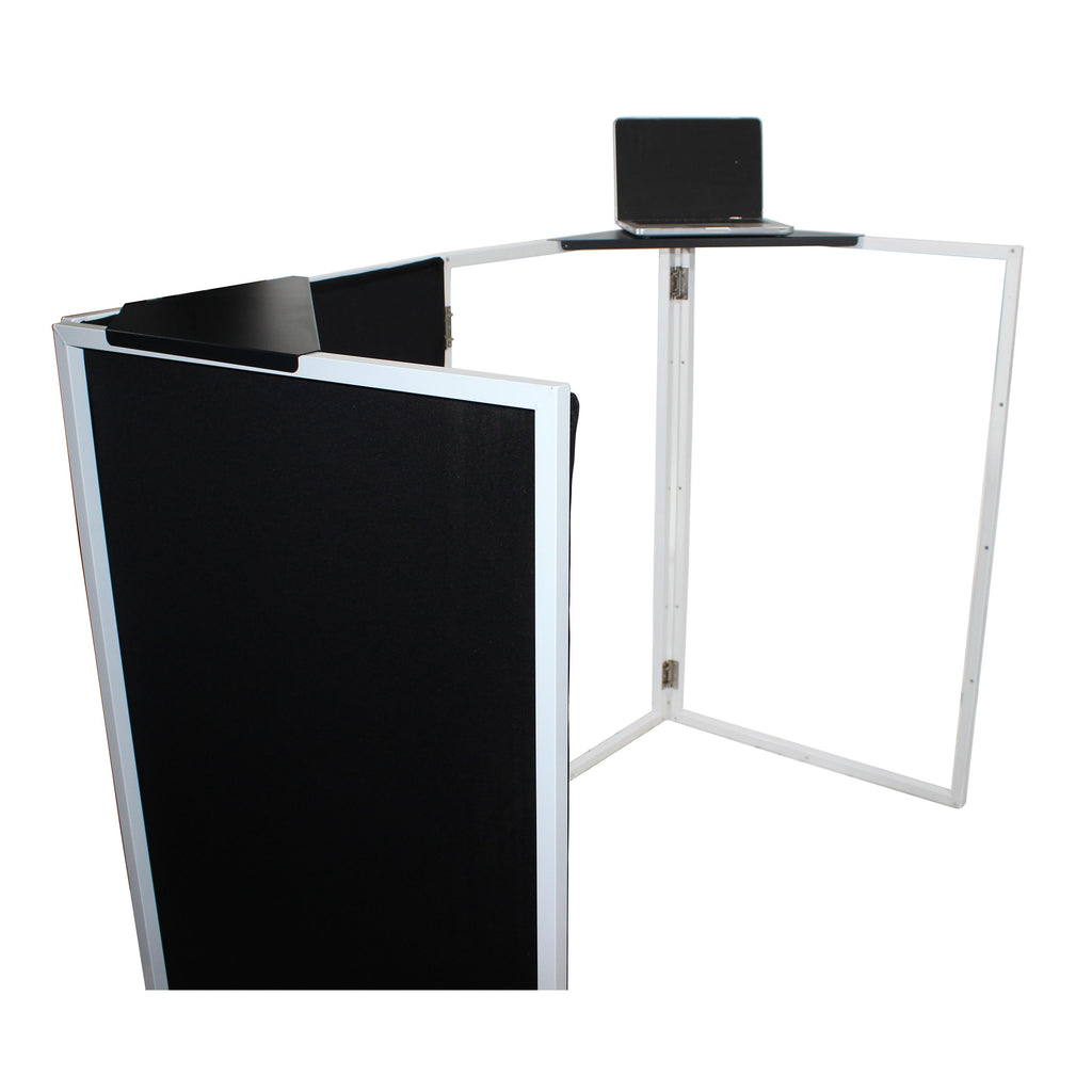 Universal Set of Corner Shelves for DJ Facades Black Finish